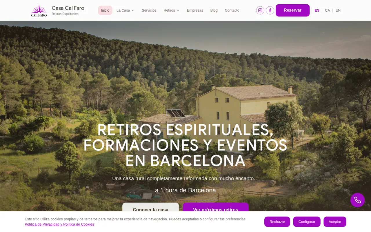 Proyecto web Casa Cal Faro