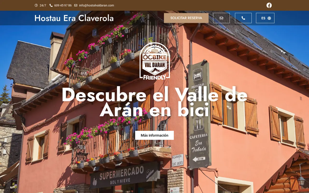 Proyecto web Hostal Era Claverola